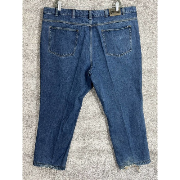 Duluth‎ Trading Relaxed Straight Leg Jeans Mens Size 48x30 Blue Denim Fire Hose - Picture 2 of 12